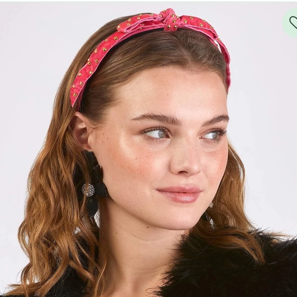 Lele Sadoughi Bardot velvet beaded headband - Picture 10 of 10